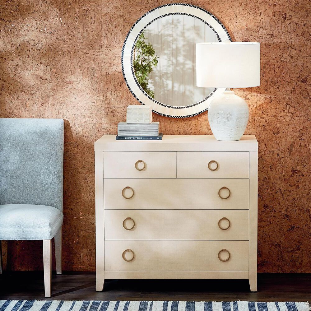 Bassett Mirror Ellen Table Lamp in Cream, , large