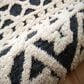 L&R Resources Sinuous Modern Geometric 6" Round Blue, Cream and Tan Area Rug, , large