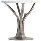 Bernhardt Cyprus End Table in Shiny Nickel and Bone - Table Only, , large