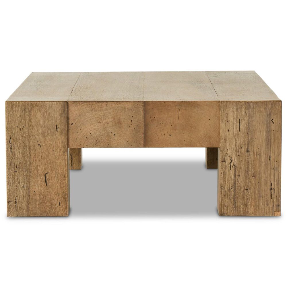 Four Hands Abaso Coffee Table in Rustic Wormwood Oak, , large