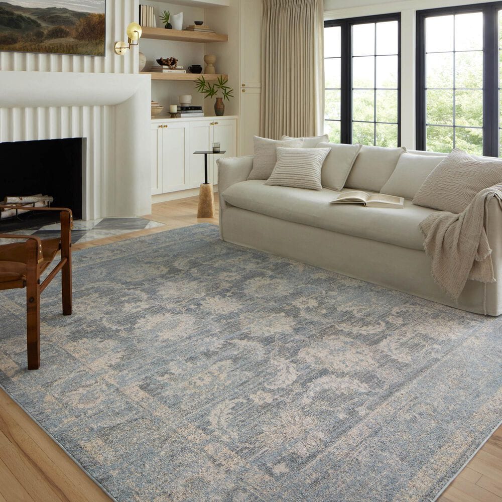 Loloi II Odette 11&#39;2&quot; x 15&#39;7&quot; Sky and Beige Area Rug, , large