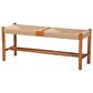 Baxton Studio Saura Bench in Natural and Oak Brown, , large
