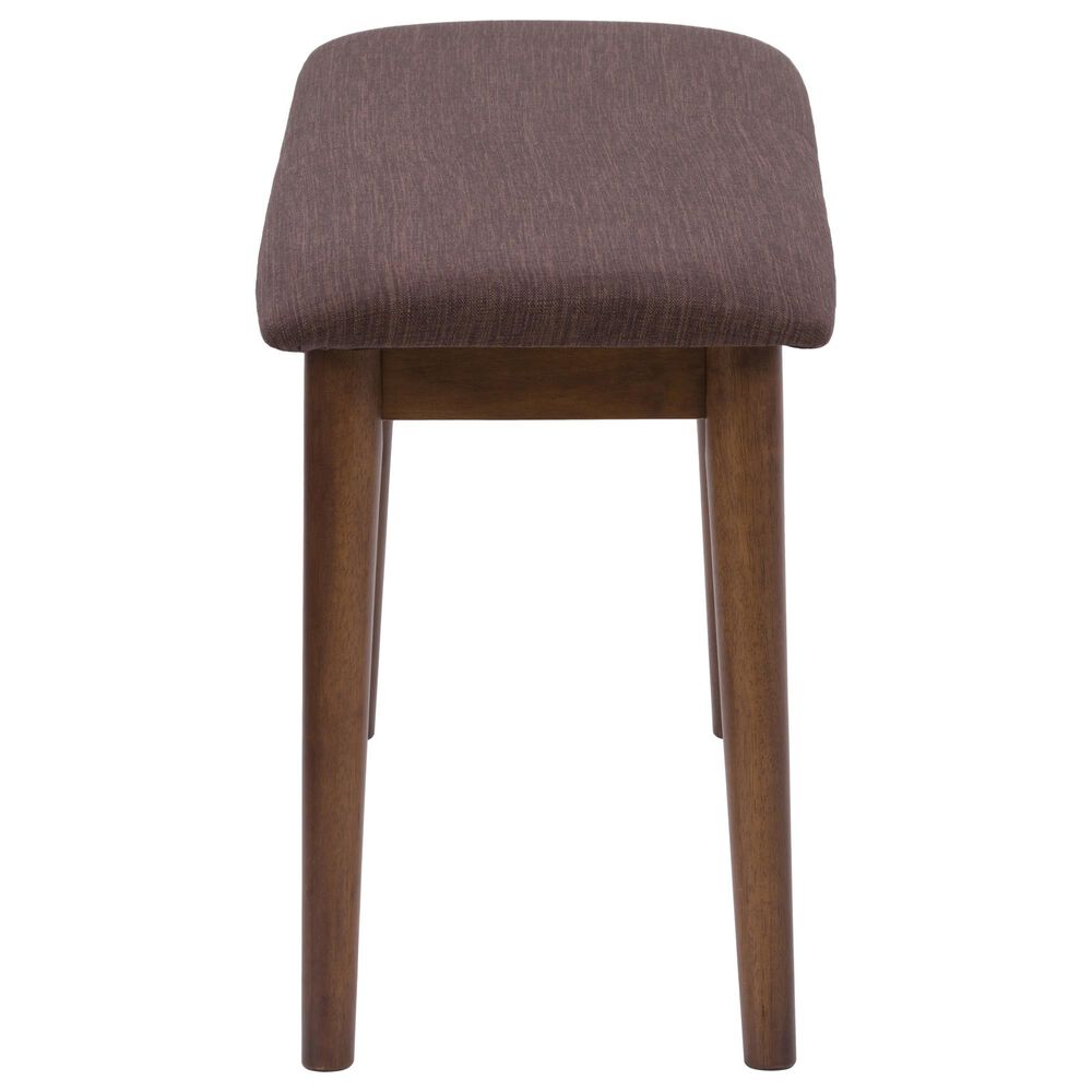 CorLiving Branson Dining Bench in Warm Walnut/Brown, , large