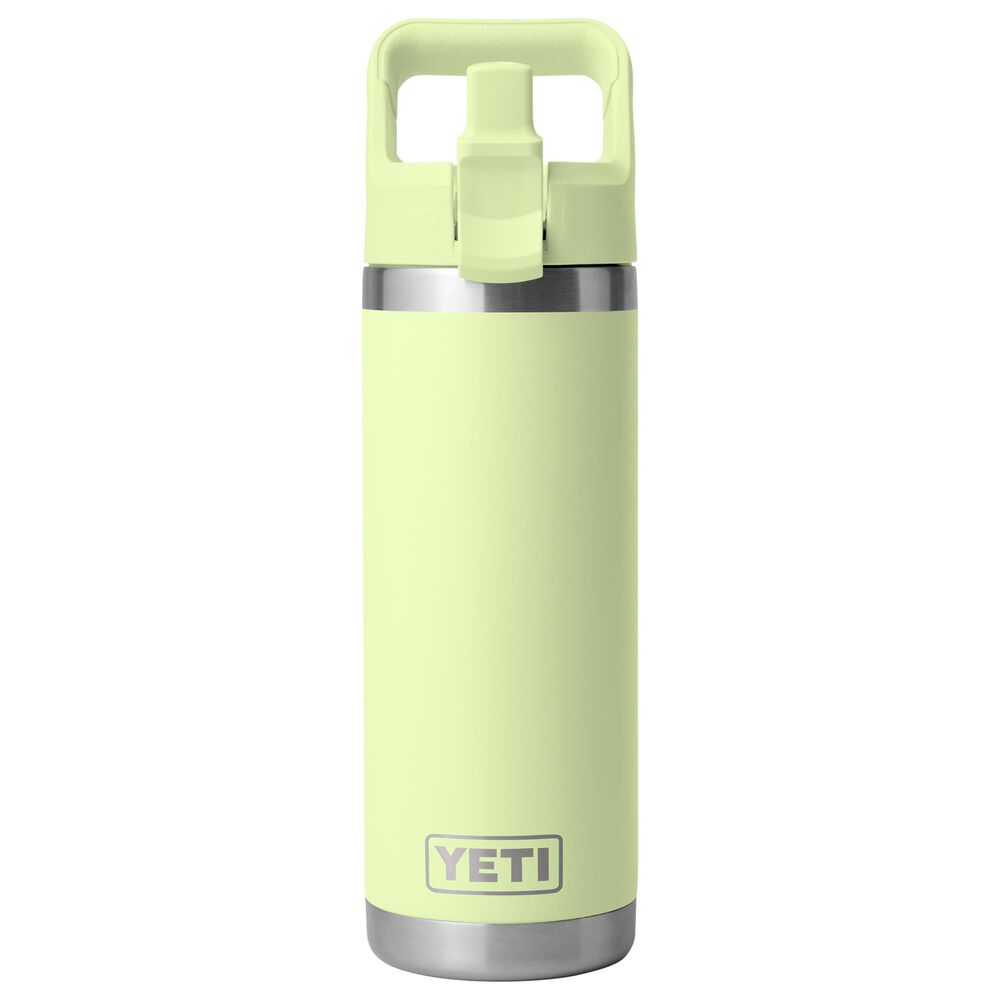 YETI Rambler 18 Oz Water Bottle with Color-Blocked Straw Cap in Grasshopper, , large