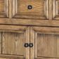Country Living Vintage Market Glass Door 6-Drawer Chest in Barnwood Oak, , large