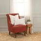 Rizzy Home 20" x 20" Striped Polyester Filled Throw Pillow in Ivory and Brown, , large