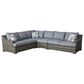 Summit Home Nantucker Bay 4-Piece Patio Sectional in Double Duck Washed Denim, , large