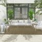 Nourison Courtyard Green 8" x 10" Indoor/Outdoor Area Rug, , large