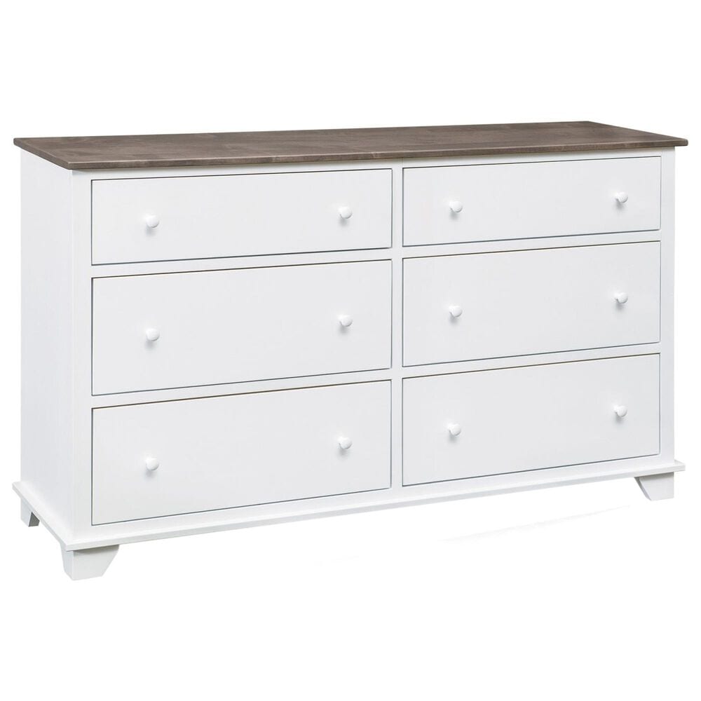 Archbold Furniture Dresser and Mirror in White, , large