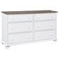 Archbold Furniture Dresser and Mirror in White, , large