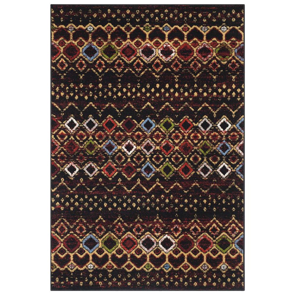 Safavieh Amsterdam AMS108P-4 4&#39; x 6&#39; Black/Multi Area Rug, , large