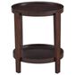 Riverside Furniture Walnut Park Chairside Table in Dark Walnut, , large
