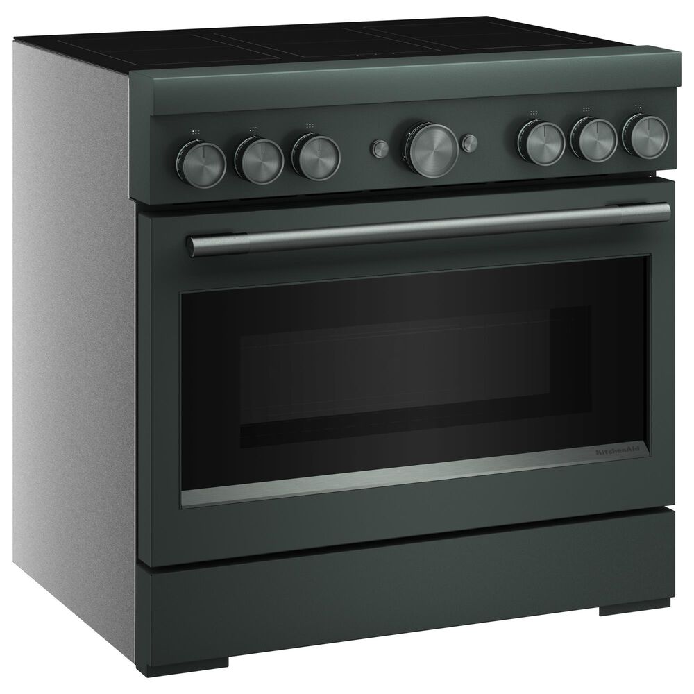 KitchenAid 5.1 Cu. Ft. Freestanding Commercial-Style Induction Range with Air Fry in Juniper, , large