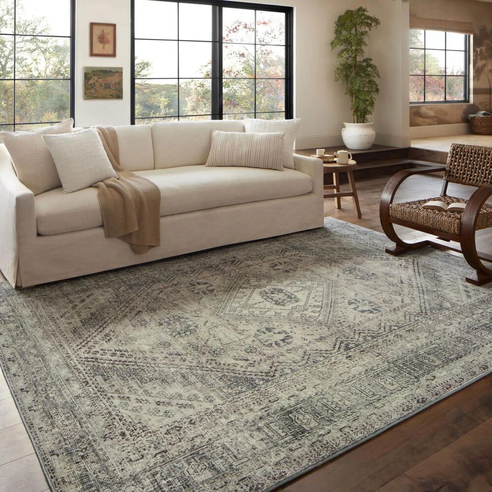 Magnolia Home Sinclair 7&#39;6&quot; x 9&#39;6&quot; Natural and Sage Area Rug, , large