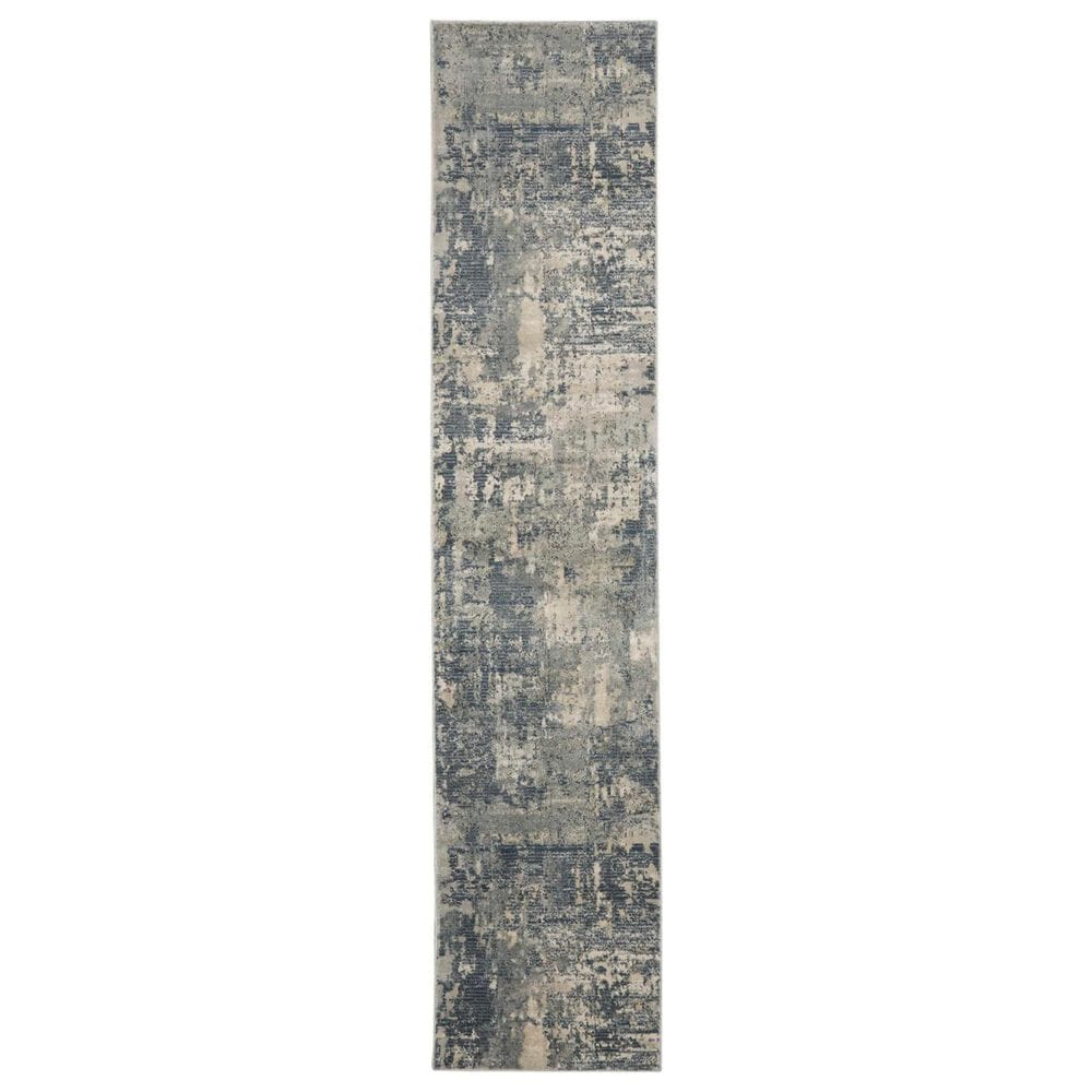 Nourison Quarry 2"2" x 10" Grey and Beige Runner, , large
