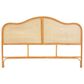 Baxton Studio Adelita Queen Arched Panel Headboard in Light Honey, , large