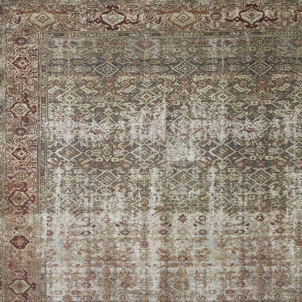 Amber Lewis x Loloi Georgie 2&#39;6&quot; x 7&#39;6&quot; Moss and Salmon Runner, , large