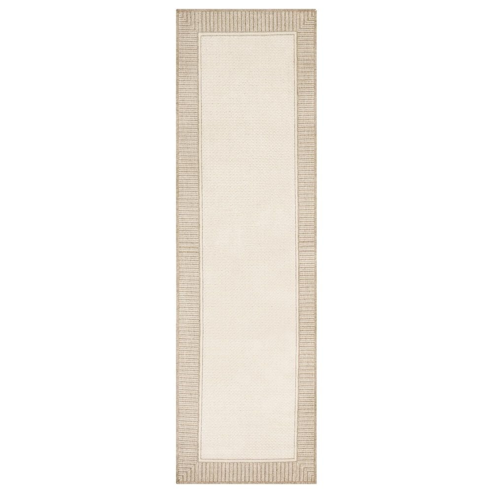 Surya Alfresco 2"5" x 7"10" Brown and Beige Indoor/Outdoor Runner, , large