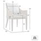 Blue River Silvana Outdoor Dining Chair with Beige Cushion in Gray (Set of 2), , large