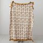 Creative Coop Cozy 60"x 50" Cotton Slub Printed Throw with Velvet Ruffle in Multicolor, , large