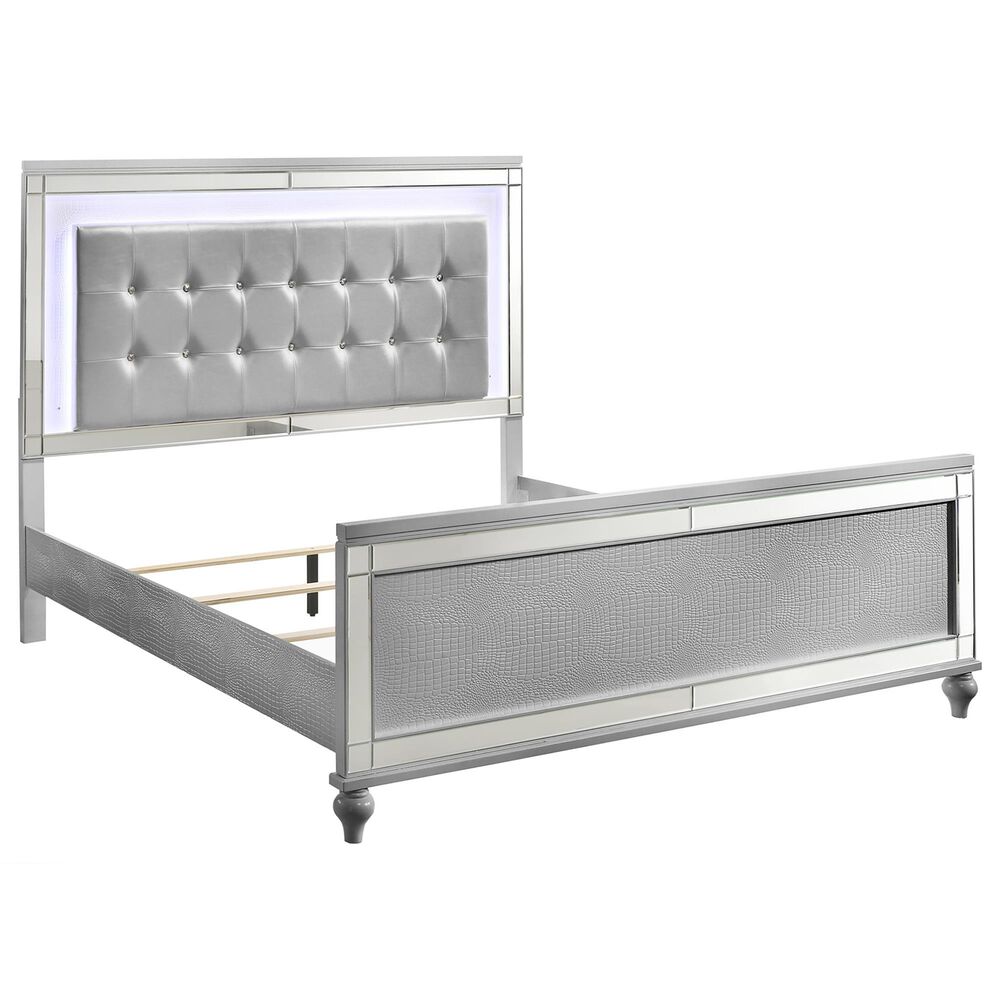 New Heritage Design Valentino King Bed in Silver, , large