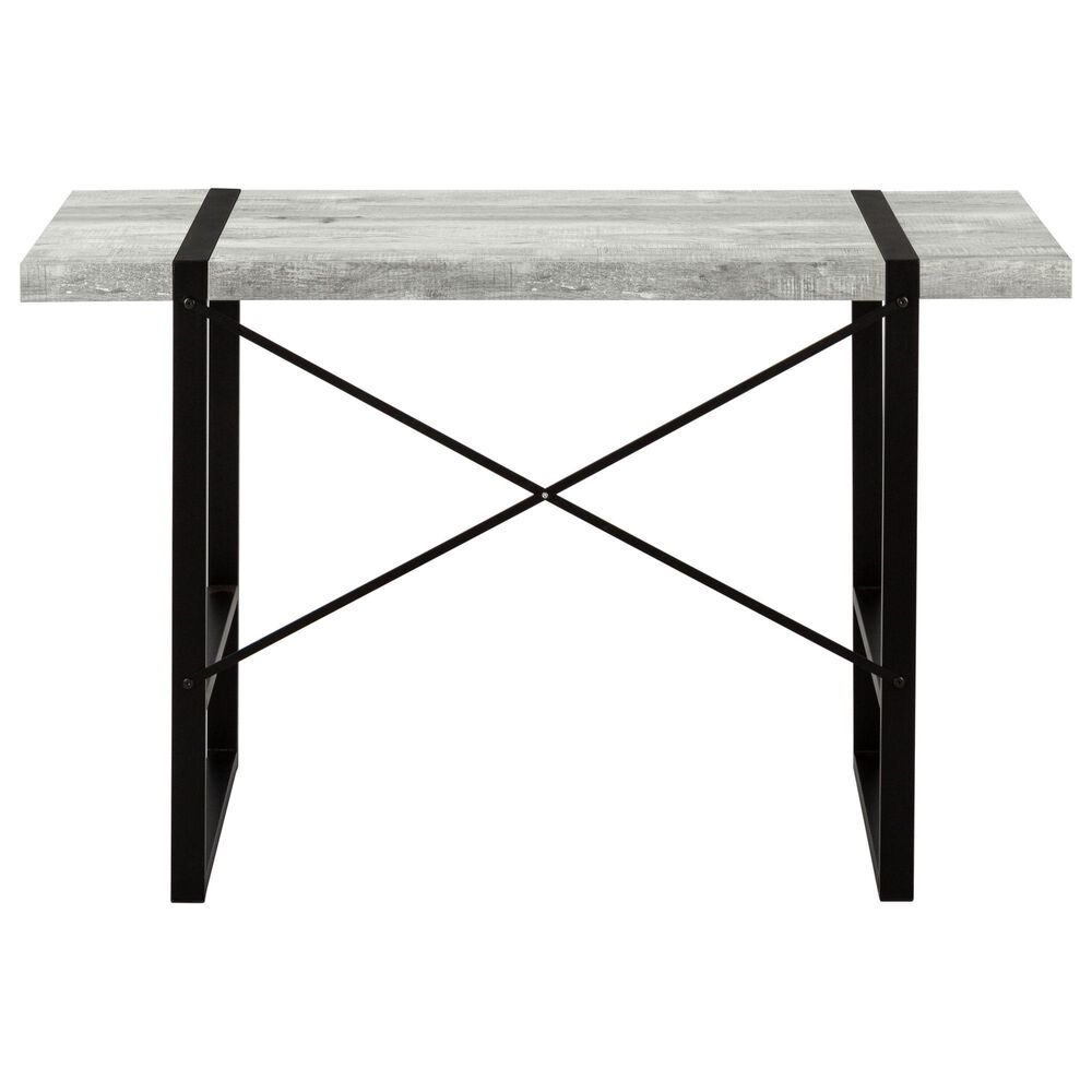 Monarch Specialties U-Shaped Computer Desk in Grey and Black, , large