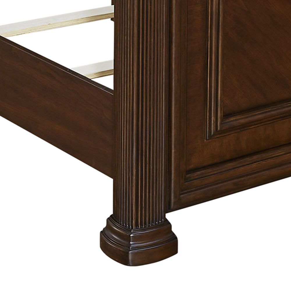 Ashley Lavinton Queen Poster Bed in Rich Cherry Brown, , large