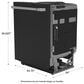 Cafe 24" Built-In Bar Handle Dishwasher in Matte Black, , large