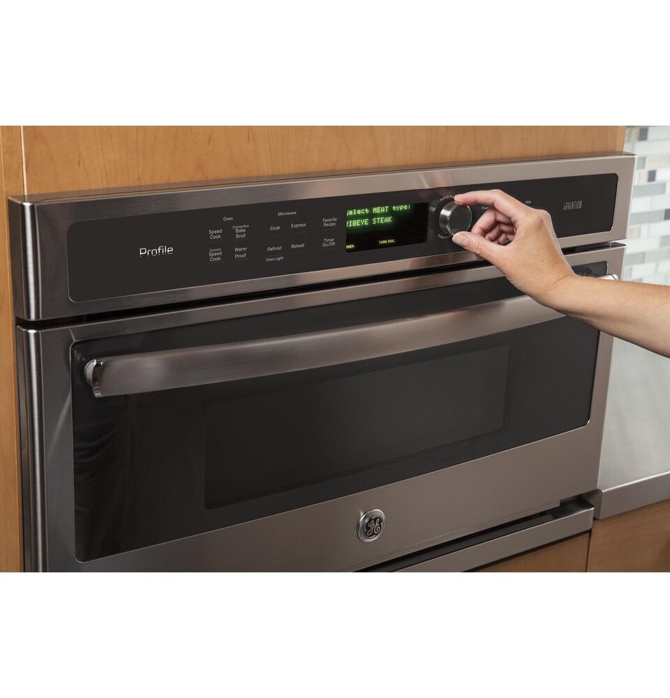 GE Profile 30" Single Electric Wall Oven with 120V Advantium Technology in Stainless Steel, , large