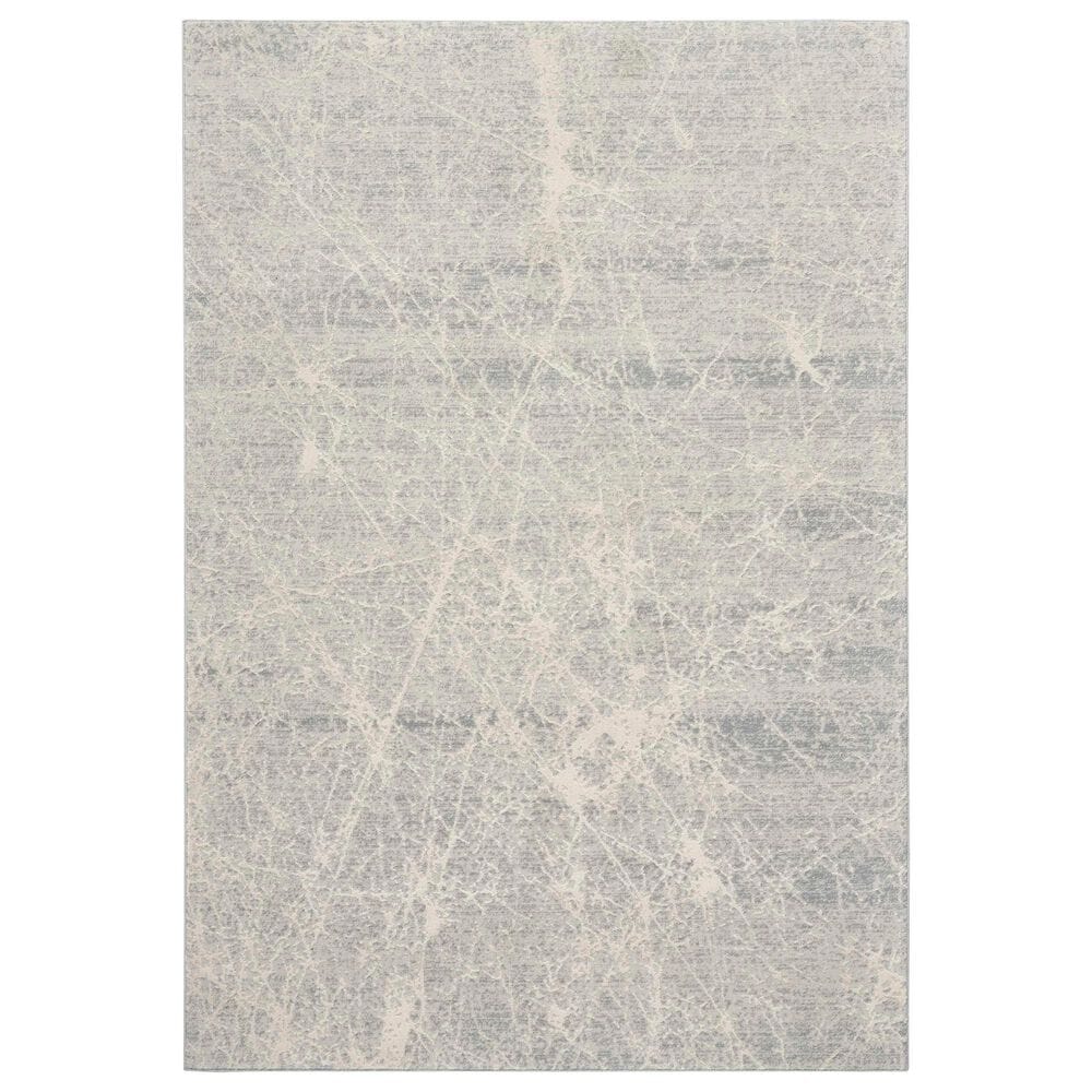 Nourison Exhale 5"3" x 7"3" Ivory and Grey Area Rug, , large