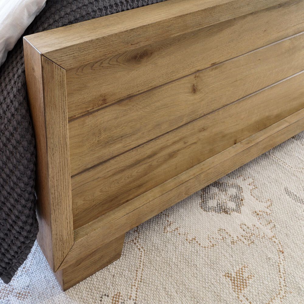 Ashley Galliden Queen Panel Bed and Two Nightstands in Light Brown, , large