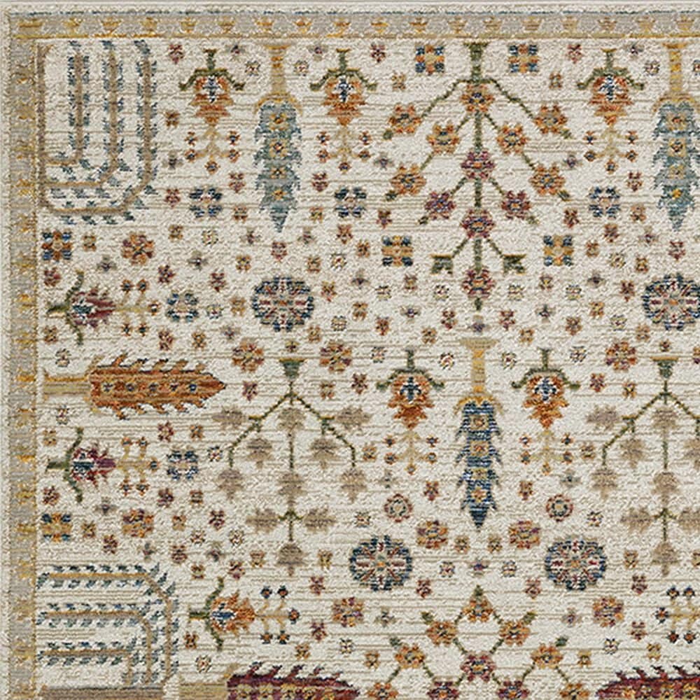 Oriental Weavers Andorra 2&#39;6&quot; x 12&#39; Ivory and Multicolor Runner, , large