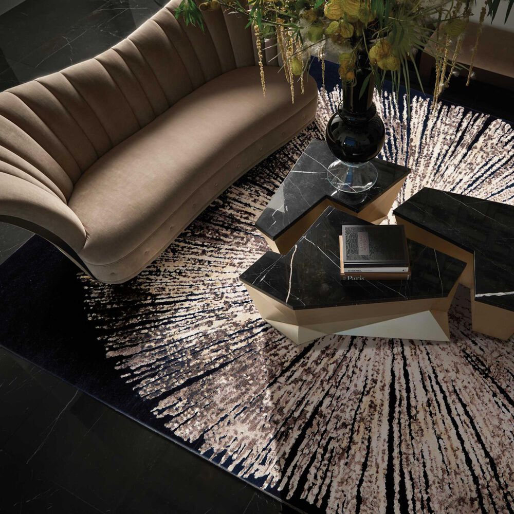 Nourison Cosmopolite CGS21 9&#39; x 12&#39; Noir Area Rug, , large