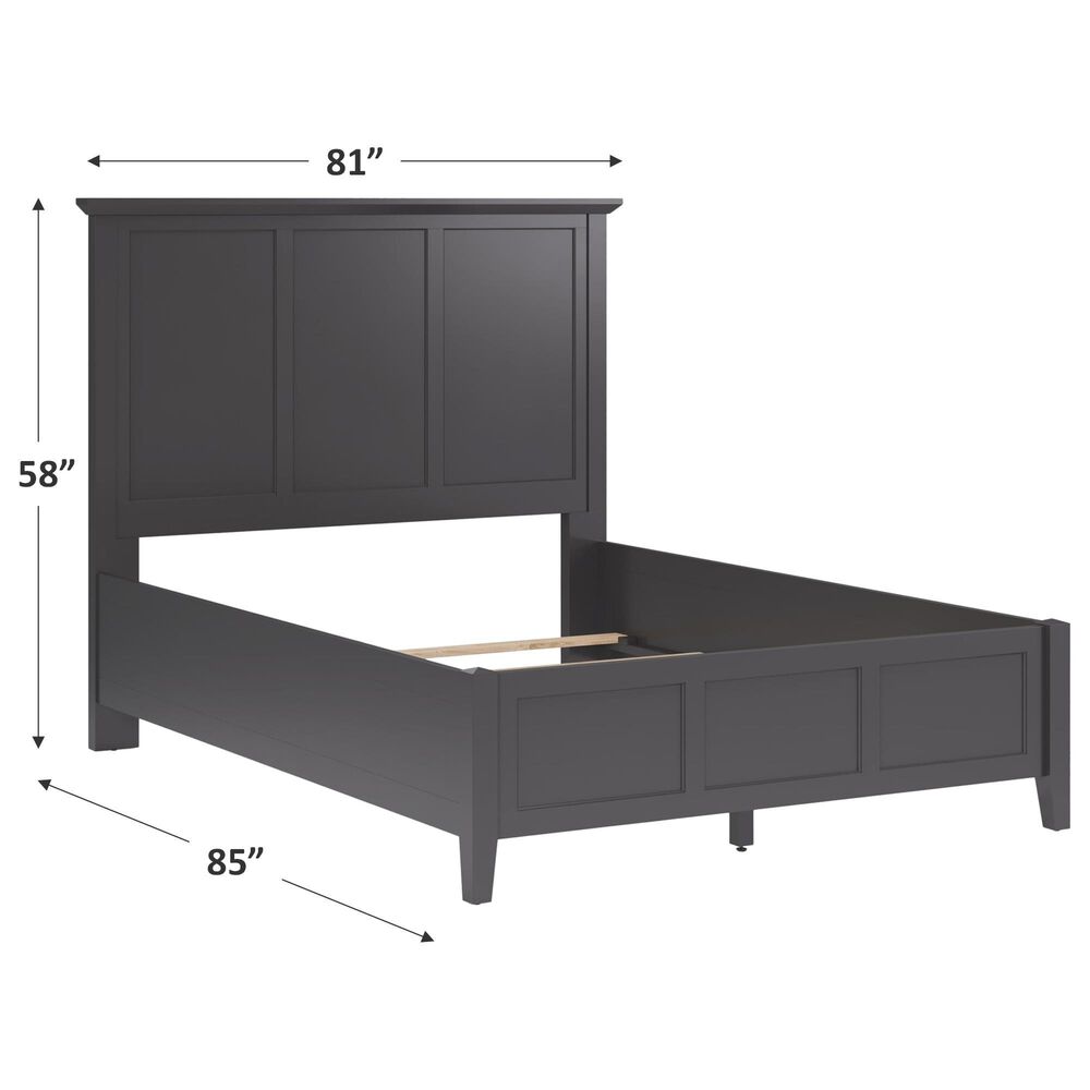 Urban Home Grace Eastern King Panel Bed in Raven Black, , large