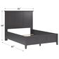 Urban Home Grace Eastern King Panel Bed in Raven Black, , large