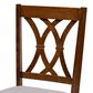 Baxton Studio Augustine Side Chair in Walnut Brown (Set of 4), , large