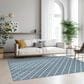 Dalyn Rug Company York 3" x 5" Sky Blue Indoor/Outdoor Area Rug, , large