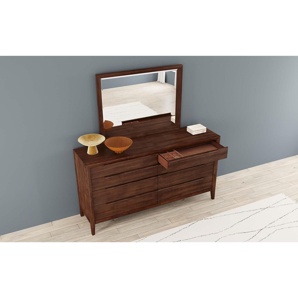 A-America Ralston 4-Piece King Storage Bedroom Set in Dark Amber, , large