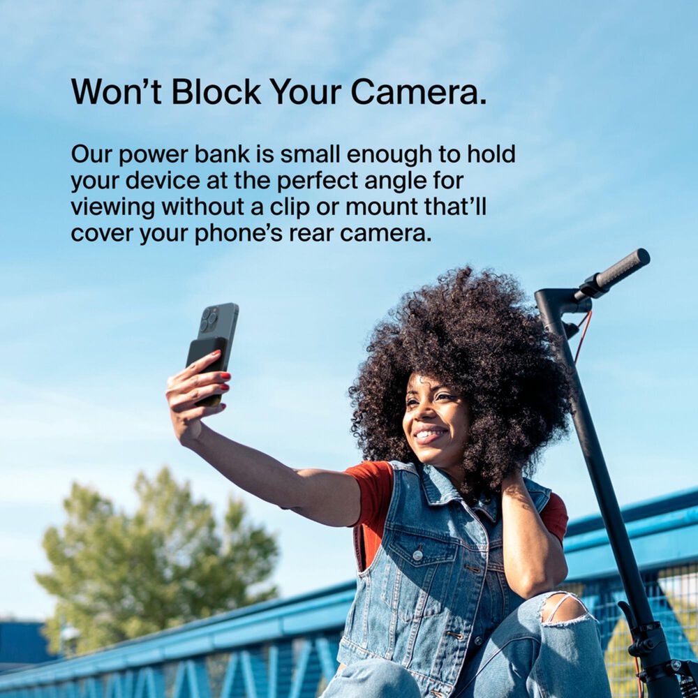 Belkin BoostCharge Magnetic Wireless Power Bank with Stand in Black, , large