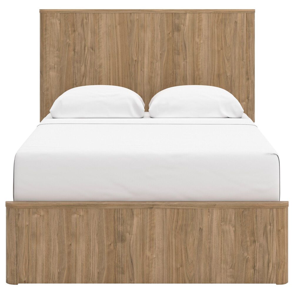 Ashley Gramburg Full Panel Platform Bed in Warm Brown, , large