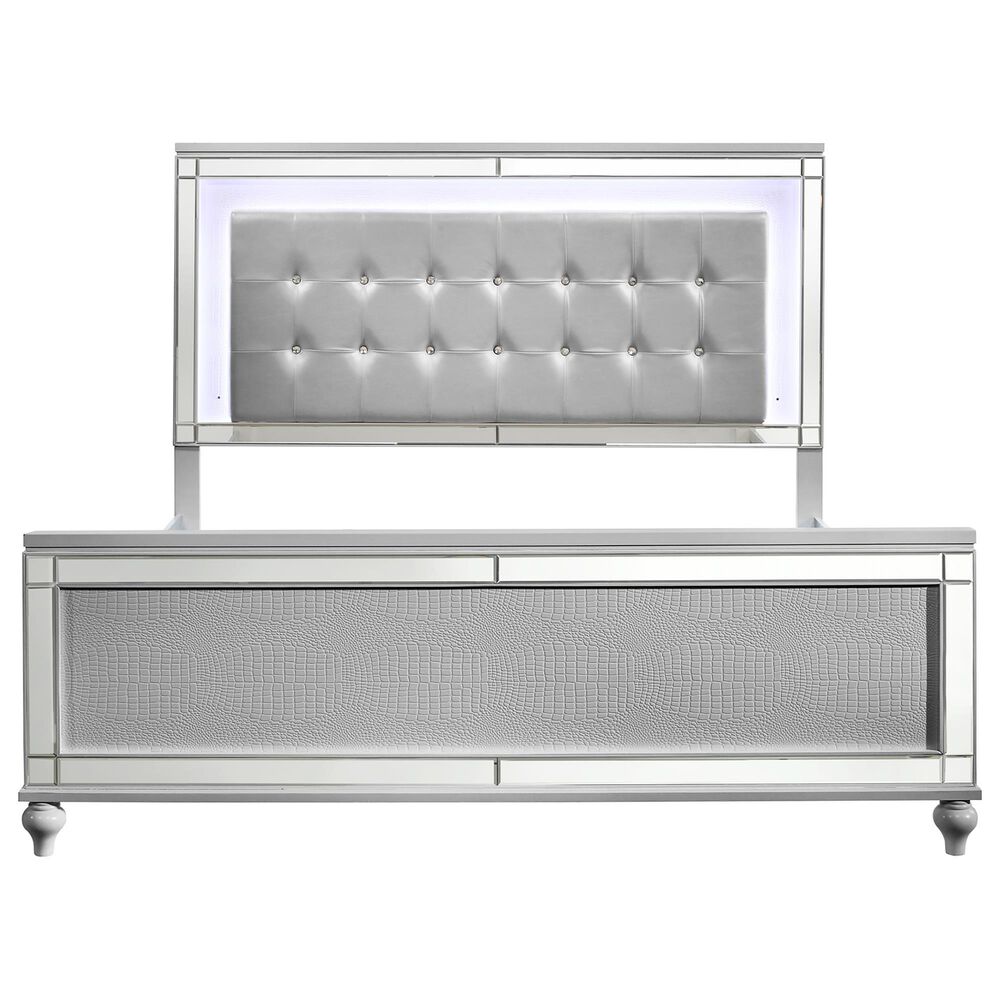 New Heritage Design Valentino King Bed in Silver, , large