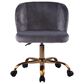 Impressions Vanity Rylee Swivel Vanity Chair with Dark Grey Cushion in Antique Gold, , large