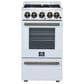 Forno Lamazze 20" Freestanding Gas Range in White, , large