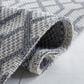 Safavieh Martha Stewart Cotton 6"7" x 9" Silver and Grey Area Rug, , large