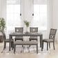 Ashley Wrenning 5-Piece Rectangular Dining Set in Light Gray, , large