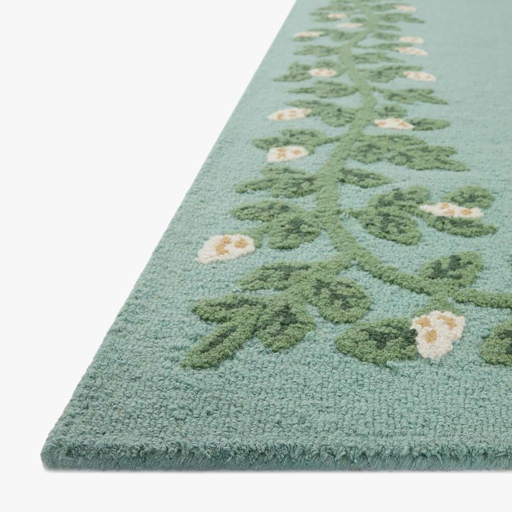 Rifle Paper Co. x Loloi Highgrove Blue 2'6" x 7'6" Runner, , large