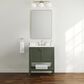 37B Ravello 30" Single Bathroom Vanity Cabinet in Deep Olive Green with Marble Top and Backsplash, , large