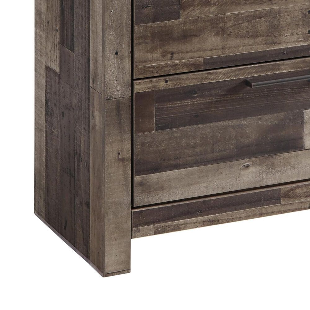 Ashley Derekson 4 Piece Twin Panel Bedroom Set in Gray, , large