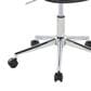 LumiSource Curvo Swivel Task Chair with Black Faux Leather Cushion in Chrome, , large