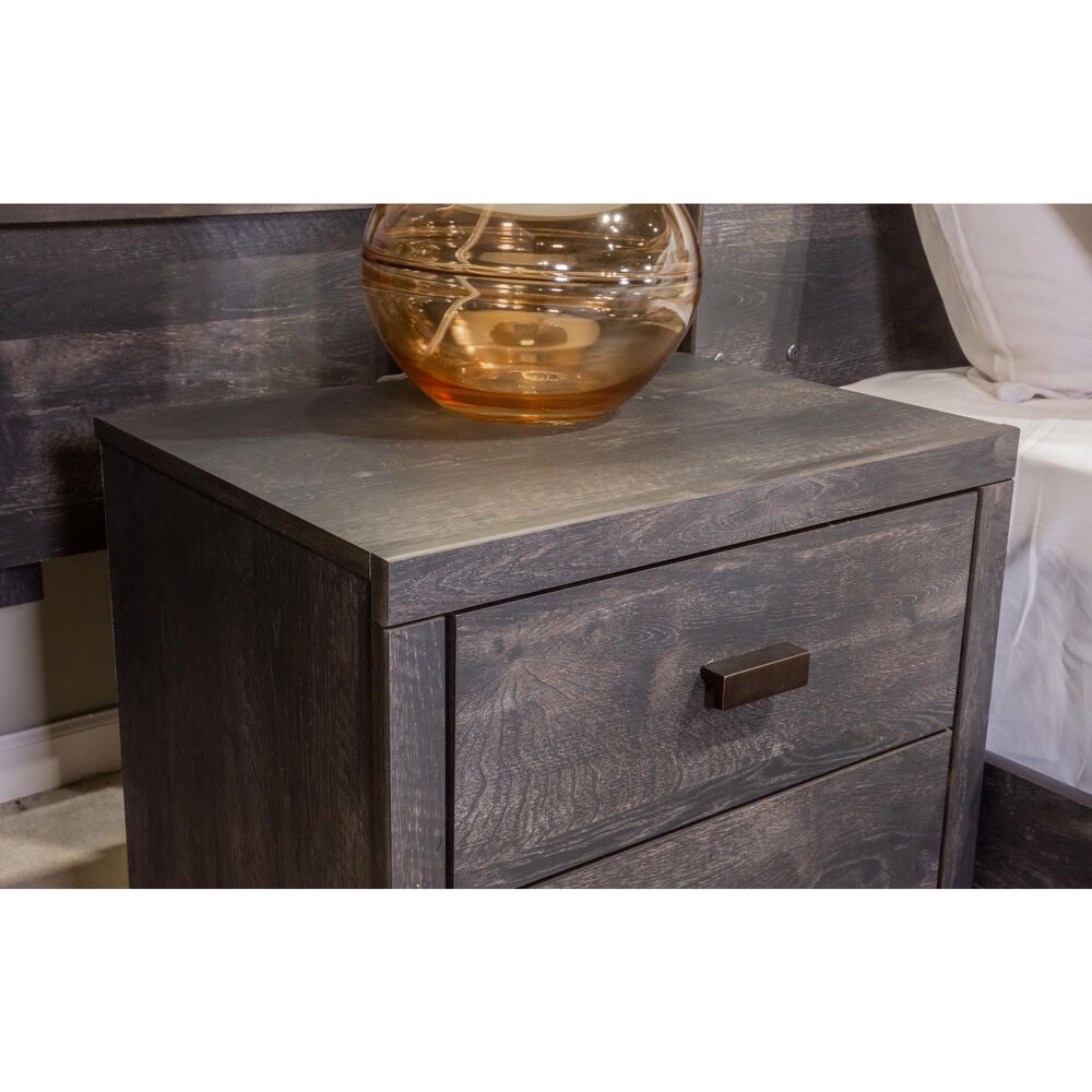 Signature Design by Ashley Toretto 2-Drawer Nightstand in Charcoal, , large